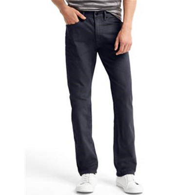 休闲百搭！Gap经典五袋弹力斜纹修身卡其色牛仔裤321454-1M2