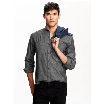 简约大方！OLD NAVY老海军男式长袖衬衫371149-1