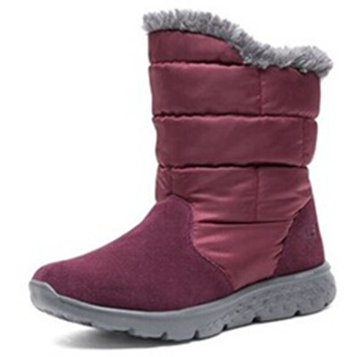时尚保暖！斯凯奇ON-THE-GO系列女时尚轻质毛里短靴6666011