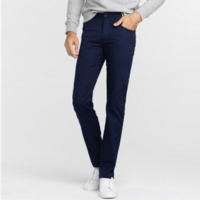 简约设计！佐丹奴中腰修身收脚休闲长裤01116073