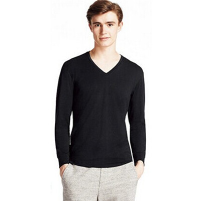 时尚保暖！UNIQLO优衣库HEATTECH EXW V领T恤172764