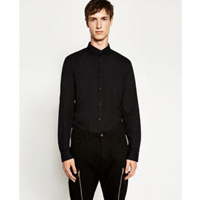 简约设计！ZARA男装府绸衬衫06706306800