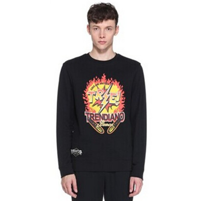 帅气造型！TRENDIANO字母拼色徽章套头卫衣3HC4040870