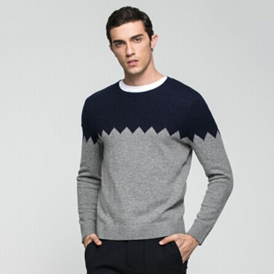 潮流拼接！杰克琼斯合体撞色男装冬季针织衫毛衣C|216424513