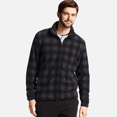 双12同价！UNIQLO优衣库印花摇粒绒拉链茄克(长袖)186271