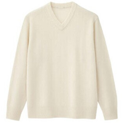 帅气潇洒！GU极优V领针织衫套头毛衣275859