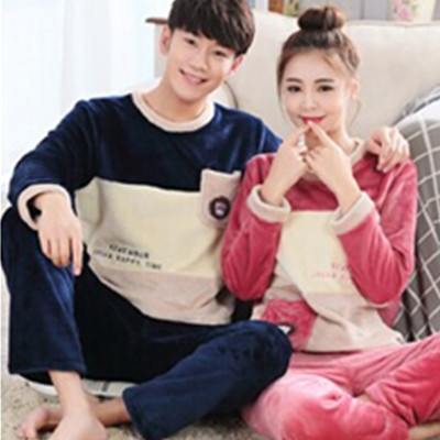 舒适保暖！北极绒秋冬季加厚法兰绒卡通睡衣B641508212-17