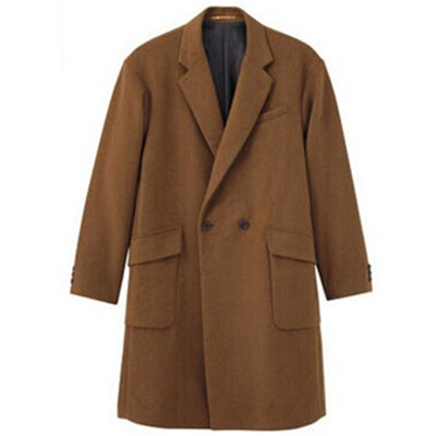 成熟气质！GU极优毛混纺双排扣毛呢大衣277604