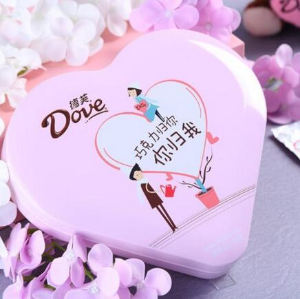 李易峰签名款！德芙 Dove 挚爱圣诞情人节巧克力礼盒150g