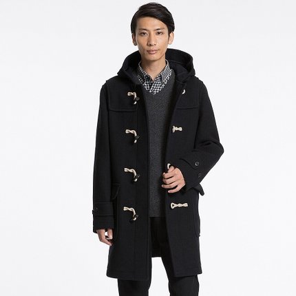 低于双11！优衣库 男装 羊毛混纺休闲大衣 172998