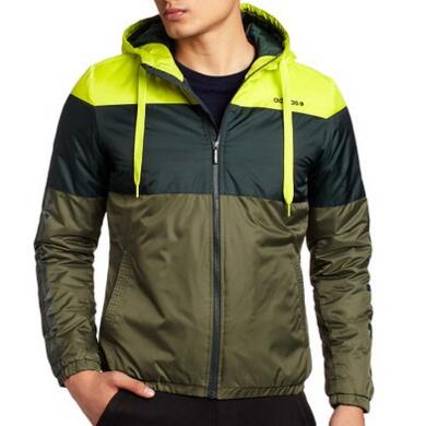 休闲撞色！adidas 阿迪达斯 男 棉夹克 M32413 175/96