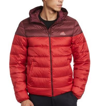 大面积撞色！adidas 阿迪达斯 男 羽绒茄克 AB4654