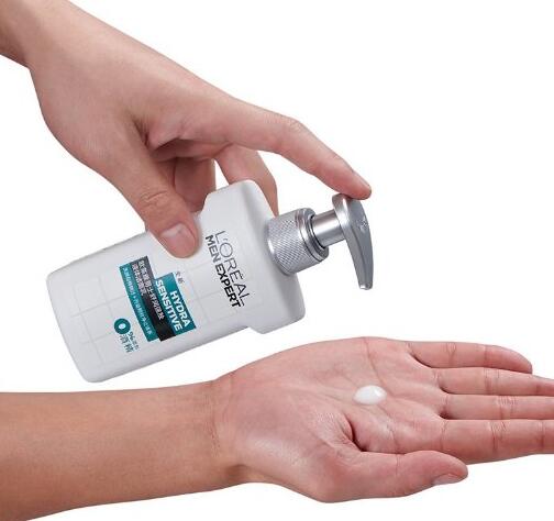 舒缓保湿！巴黎欧莱雅 男士舒润强肤液体洁面乳150ml