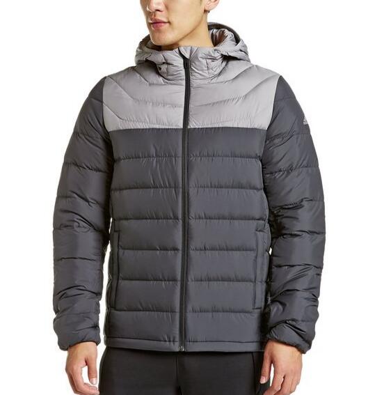 活力撞色！adidas阿迪达斯  羽绒茄克 AY4109