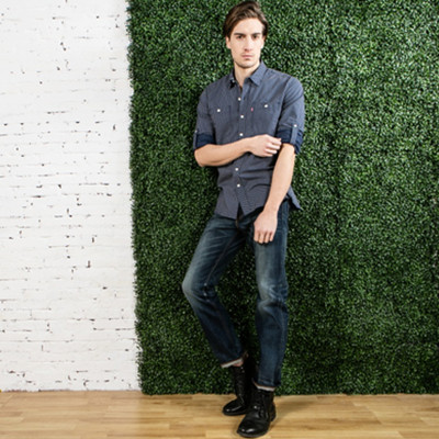 年货节预售！Levi's李维斯男式长袖衬衫21971-0009