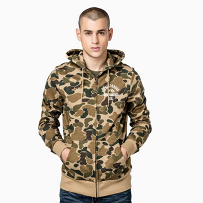年货节预售！Levi's李维斯秋冬季男士迷彩印花连帽拉链卫衣19625-0011