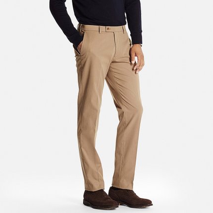 历史新低！优衣库弹力修身无褶长裤 173437