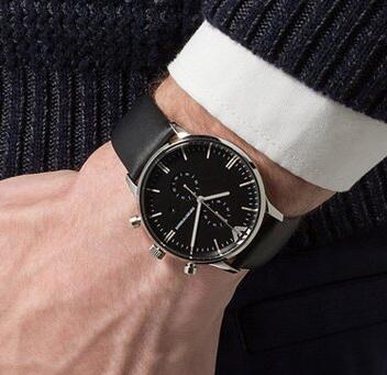 简约时尚！ARMANI 阿玛尼  石英男士手表 AR0397