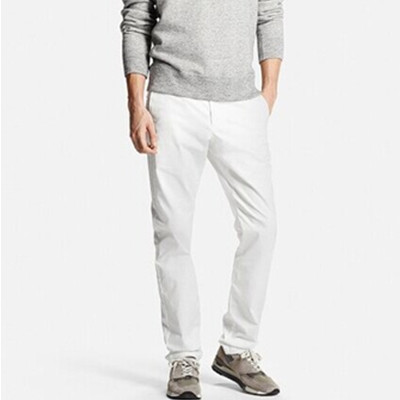 百搭单品！UNIQLO优衣库男装修身无褶长裤172737