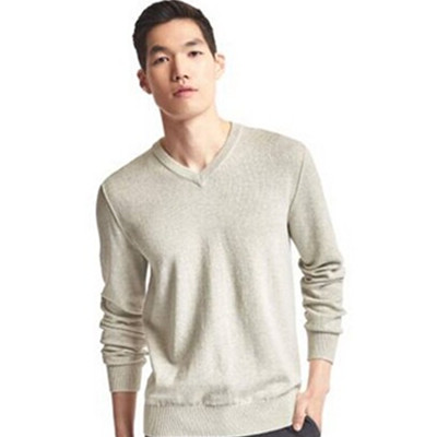 基本款！Gap全棉圆领针织衫纯色套头毛衣324703-1 W2