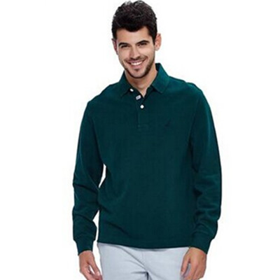 多色齐降！Nautica诺帝卡长袖POLO衫KC43000