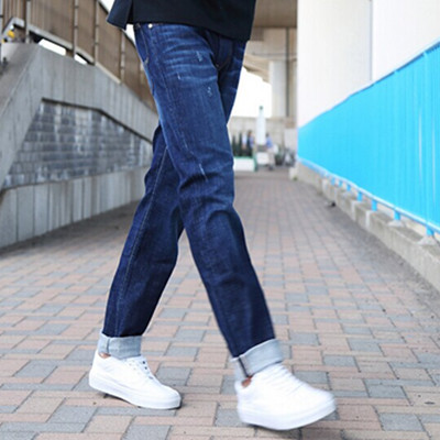 经典百搭！Lee男士百搭小直脚磨破牛仔裤L12726Z024UV