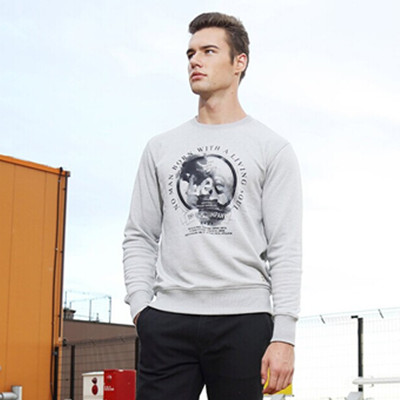 时尚百搭！Lee男士时尚百搭Logo印花长袖卫衣L162401SWG3M