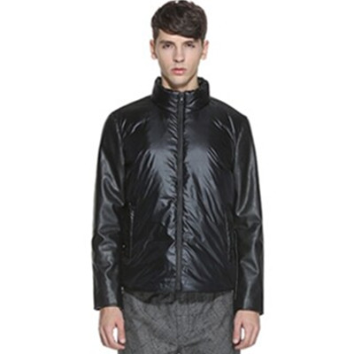 百搭款式！TRENDIANO立领字母拼接PU羽绒服315333146P