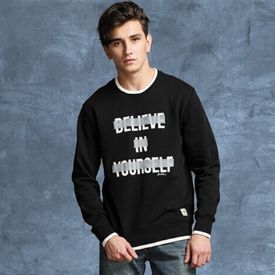 年货节好价！Lee男士黑色印花弹力长袖卫衣外套L162461SWK11