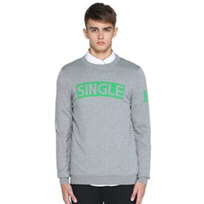 简单利落！TRENDIANO潮字母圆领套头针织衫3153030940