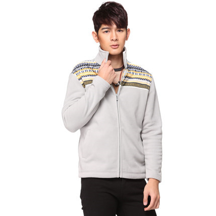 年货节好价！真维斯 男式 舒适抓绒外套 64-121010