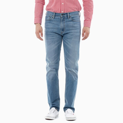 年货节好价！李维斯男士修身直筒做旧牛仔裤08513-0672