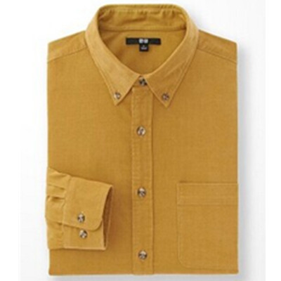 商务休闲！UNIQLO优衣库男装灯芯绒衬衫185026