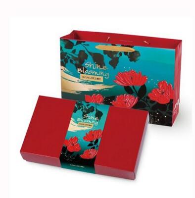 精美年货！糖村 法式+太妃牛轧糖 混装绢绒花年货礼盒400g