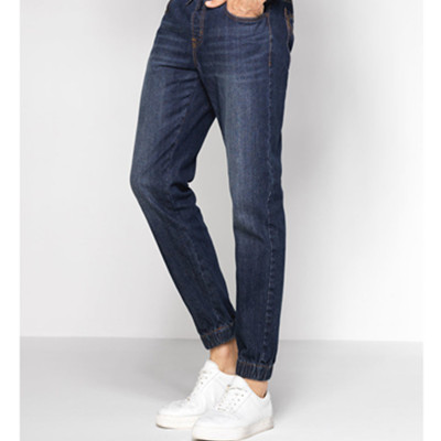 潮流收脚！佐丹奴男式束脚牛仔裤01116097