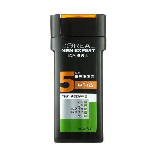 炭爽去油！巴黎欧莱雅 男士去屑洗发露 200ml