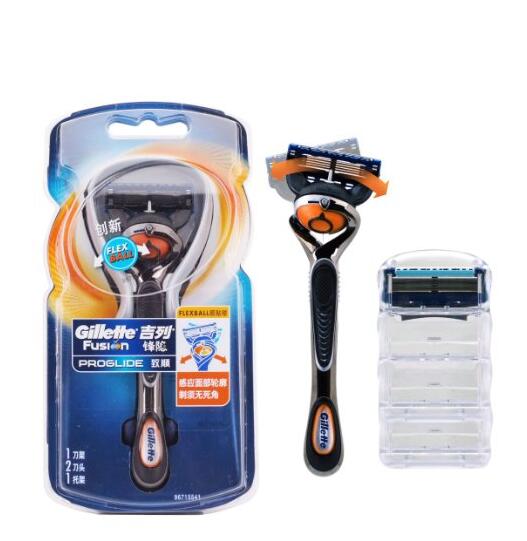 方便携带！Gillette 吉列剃须刀 锋隐致顺手动刀架2刀头