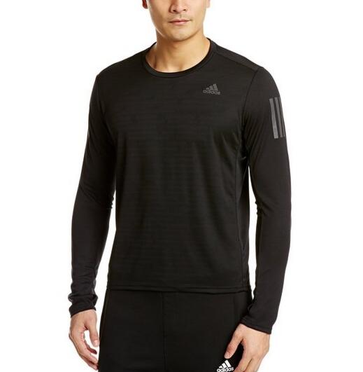 秒杀好价！adidas 阿迪达斯 男式跑步长袖T恤 BP7482