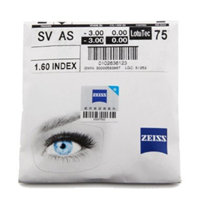 保护视力！蔡司A58 1.50球面莲花膜眼镜片