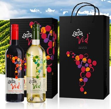 智利进口！拉丁神话 葡萄酒双支礼盒套装750ml*2