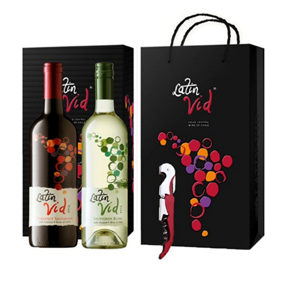 送礼佳品！Latin Vid 拉丁神话 赤霞珠干红葡萄酒双支礼盒套装