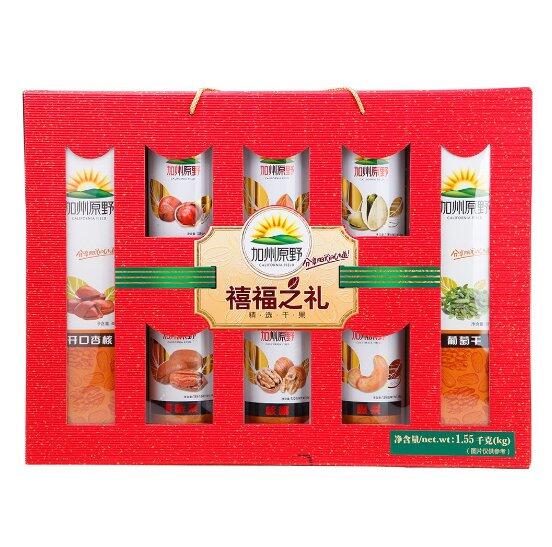原色原味！加州原野禧福之礼坚果礼盒1550g