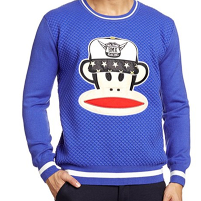 正品好价！Paul Frank 大嘴猴 男式 套头针织衫