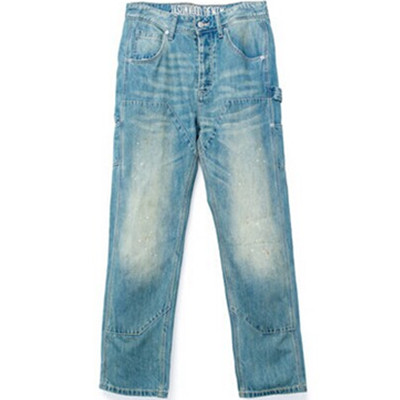 清仓好价！Jasonwood直筒泼墨水洗工装牛仔裤
