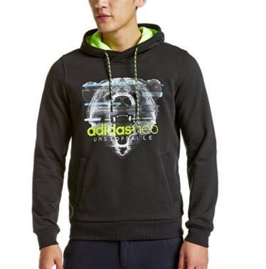 百搭实用！adidas 阿迪达斯 男 运动帽衫卫衣 AY5747