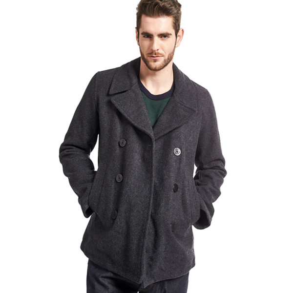 防寒保暖！Gap双排扣羊毛大衣353400