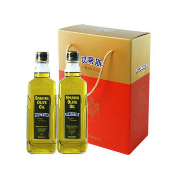 原装进口！贝蒂斯 特级初榨橄榄油 500毫升 2瓶 礼盒装