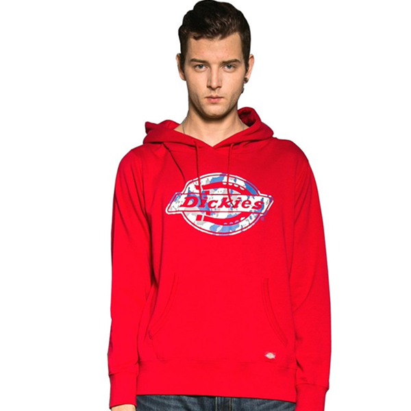 特价白菜！Dickies 男式 经典logo印花 套头 连帽卫衣