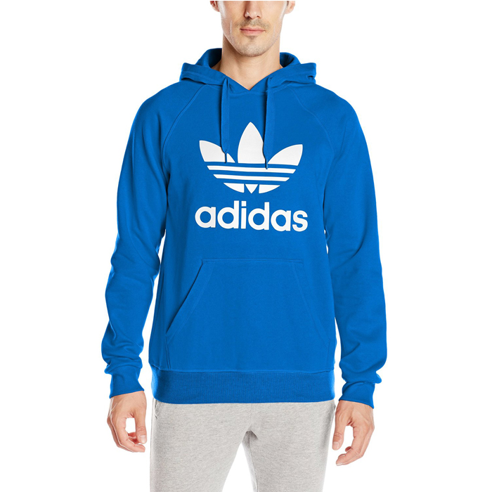 中亚海外购！adidas 阿迪达斯三叶草 男士连帽外套