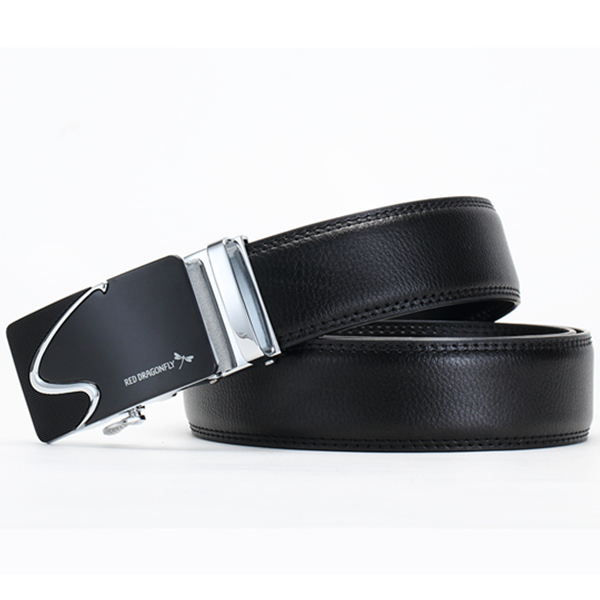 商务休闲！红蜻蜓自动扣商务皮带6658BF0005